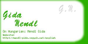 gida mendl business card